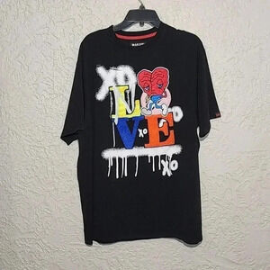 Makobi no love shirt in black sz 3X